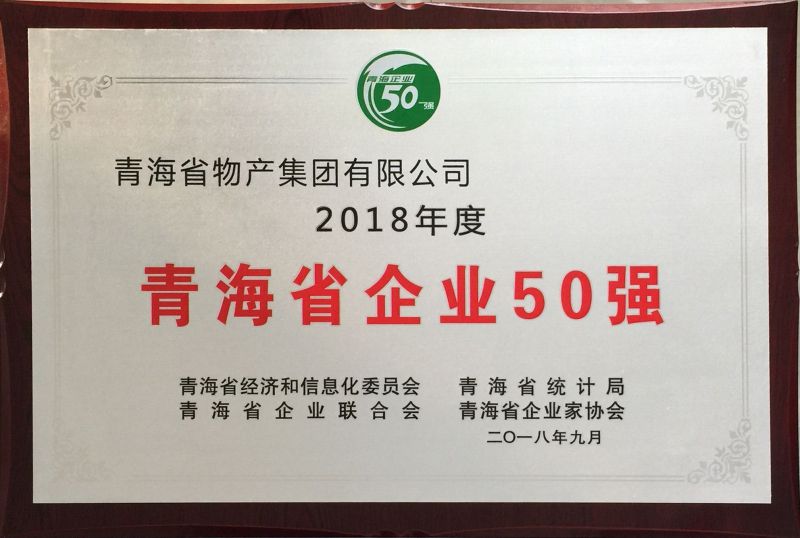 2018年度青海省企業50強