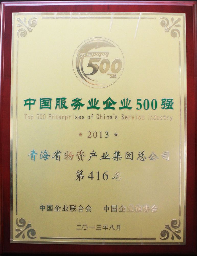 2013年中國服務業企業500強