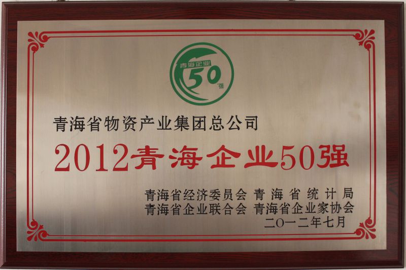 2012青海企業50強